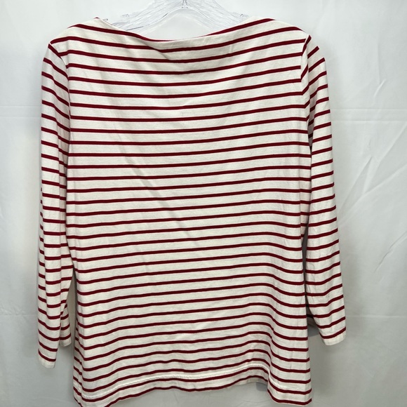 LL Bean Signature Soft Cotton Modal Blend 3/4 Sleeves Boatneck Tee - Picture 2 of 6